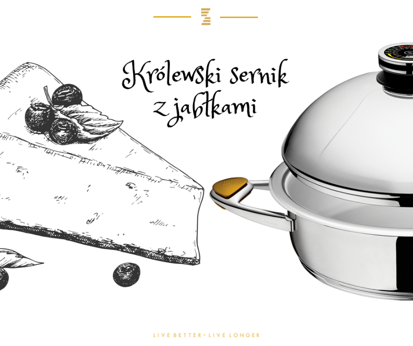 Królewski sernik z jabłkami  Królewski sernik z jabłkami