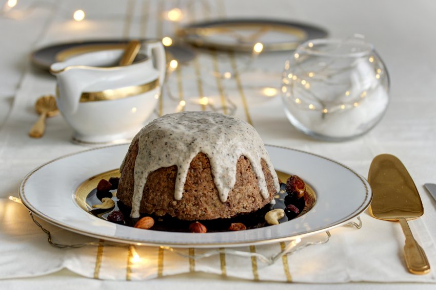 Wegański pudding bożonarodzeniowy Wegański pudding bożonarodzeniowy